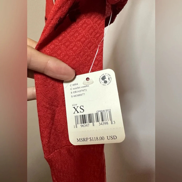 NWT Free People Get to You Floral Maxi Sundress Scarlet Red XS - Picture 8 of 12